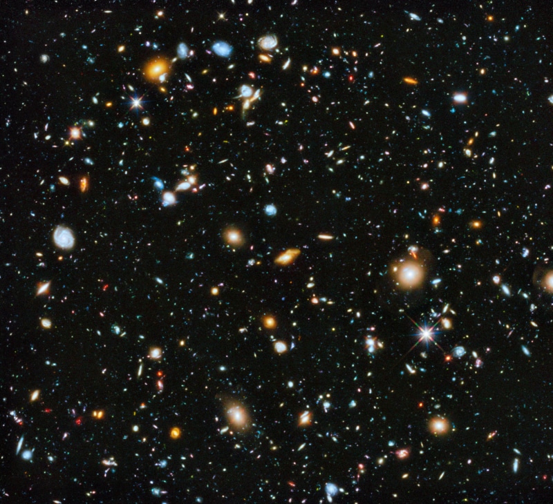 glowing, no people, outdoors, stars, illuminated, luminosity, astronomy, 1080P, sky, constellation, bright, bunch, mystery, Hubble Deep Field