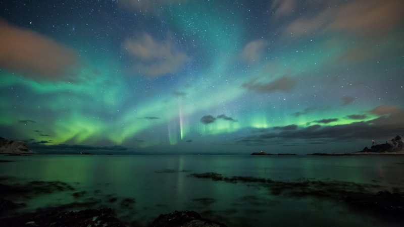 night, north aurora, nighttime, dramatic sky, astronomy, starry night, 4K, scenics - nature, no people, nature, space, beauty in nature, milky way, night sky