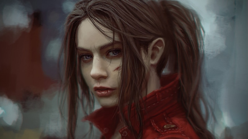 1080P, resident evil 2, 2019 games, artstation, artwork, claire redfield, hd, games