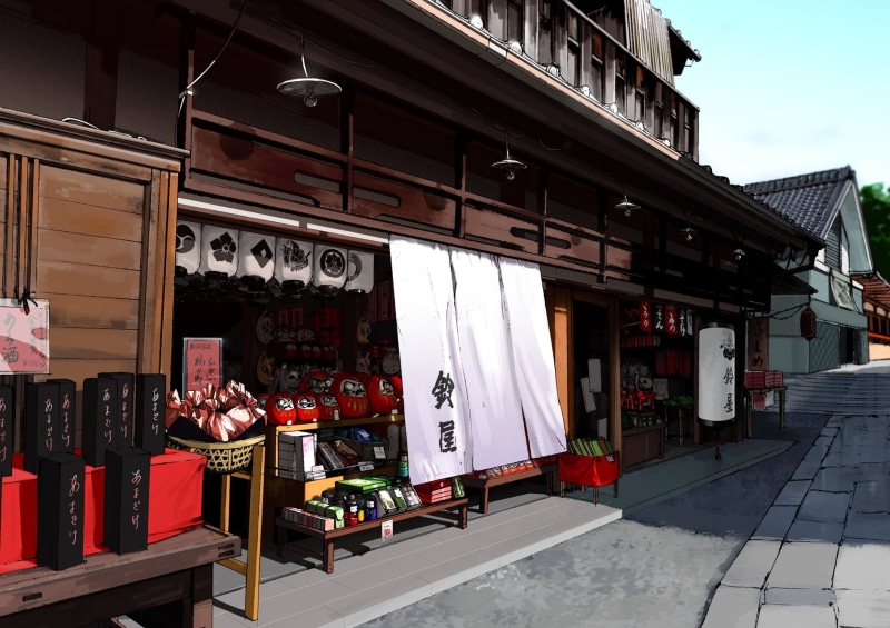 art, artwork, japan, cityscapes, animals, panda bears, anime, panda, bears, shop, hd, 720P, masks