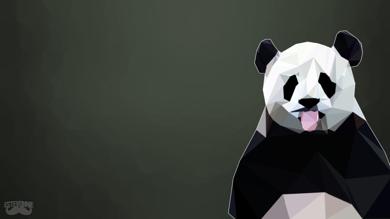 teddy bear, indoors, representation, poly, 1080P, panda - animal, human representation, black background, creativity, stuffed toy, copy space, panda, close-up
