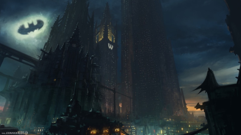 Batman, Bat-Signal, Gotham City, 1080P
