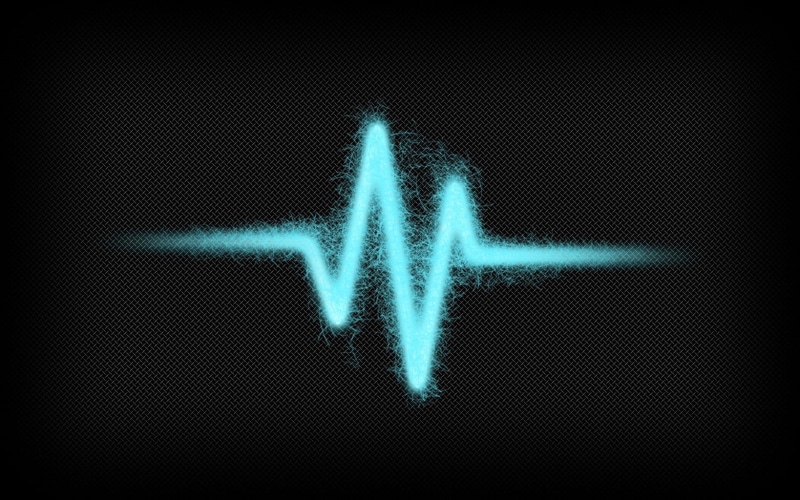 lines, signal, technology, dark, lighting equipment, black background, digital art, lifeline, equipment, blue, ekg, design, studio shot, cyan