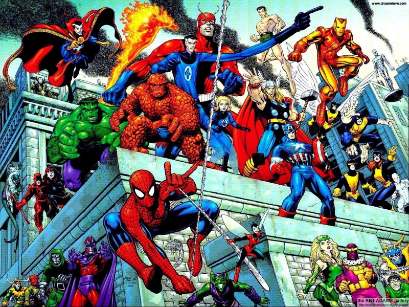 Wasp (Marvel Comics), Hulk, Doctor Octopus, Thor, Iceman (Marvel Comics), Lizard (Marvel Comics), Baron Zemo, Invisible Woman, Red Skull (Marvel Comics)