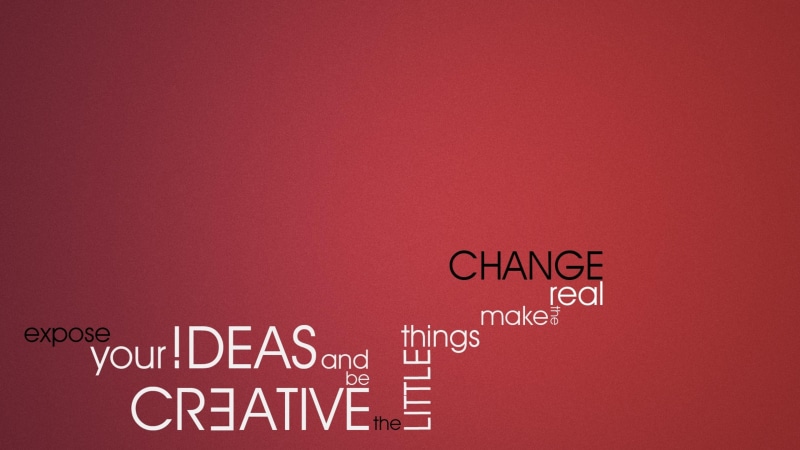 expose, 4K, creativ, change, little, things, real, quotes, red, ideas