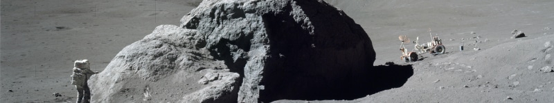 Moon, NASA, space, black, white, Rover, spacesuit, Apollo, stone, Earth, 5K