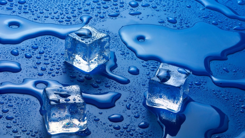 water, water drops, 4K, droplets, blue, melt, ice, ice cube, drop, liquid, waterdrop