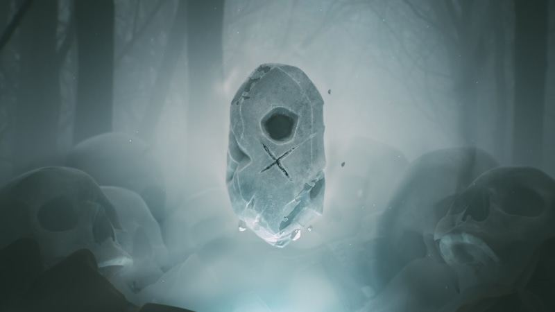 1080P, glass - material, cold temperature, swimming, runes, water, ice, protection, indoors, frozen, transparent, representation, render, human representation