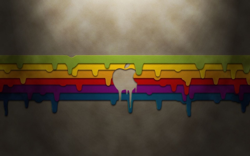 melted, Apple Inc., order, in a row, architecture, simple background, multi colored, outdoors, close-up, empty, side by side, apple, yellow, logo, stadium
