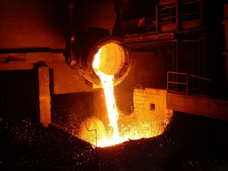 fire - natural phenomenon, alloy, business, iron - metal, fire, heat - temperature, burning, nature, glowing, 1080P, orange color, no people, industry