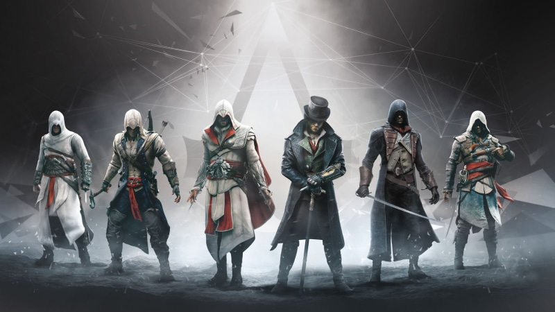 nature, Altaïr Ibn-LaAhad, day, illustration, Assassins Creed: Black Flag, creed, heroes, military, helmet, aggression, men, armed Forces, group of people