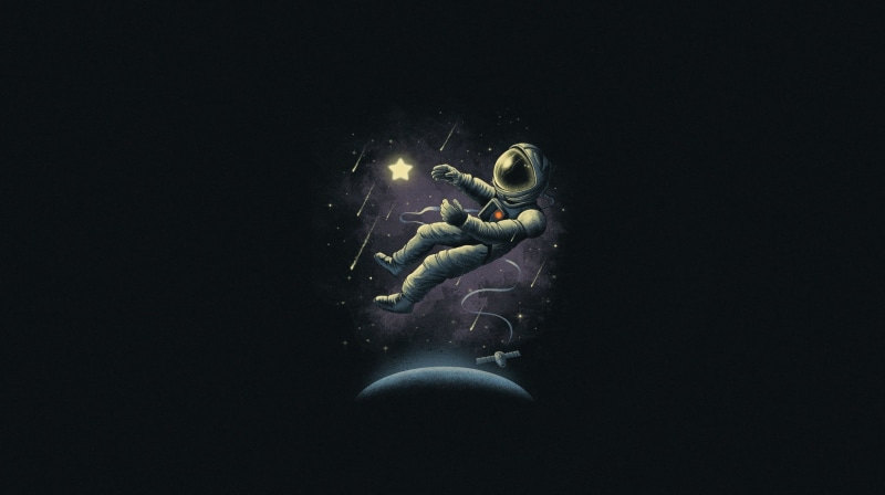 Figure, 1080P, Minimalism, Space, Astronaut, Star, The suit, Background, Astronaut catching stars for research, by Vincent Trinidad, Vincent Trinidad