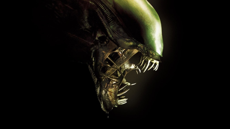 Alien, monster, movie, green, fang, film, ufo, 1080P, head, cinema