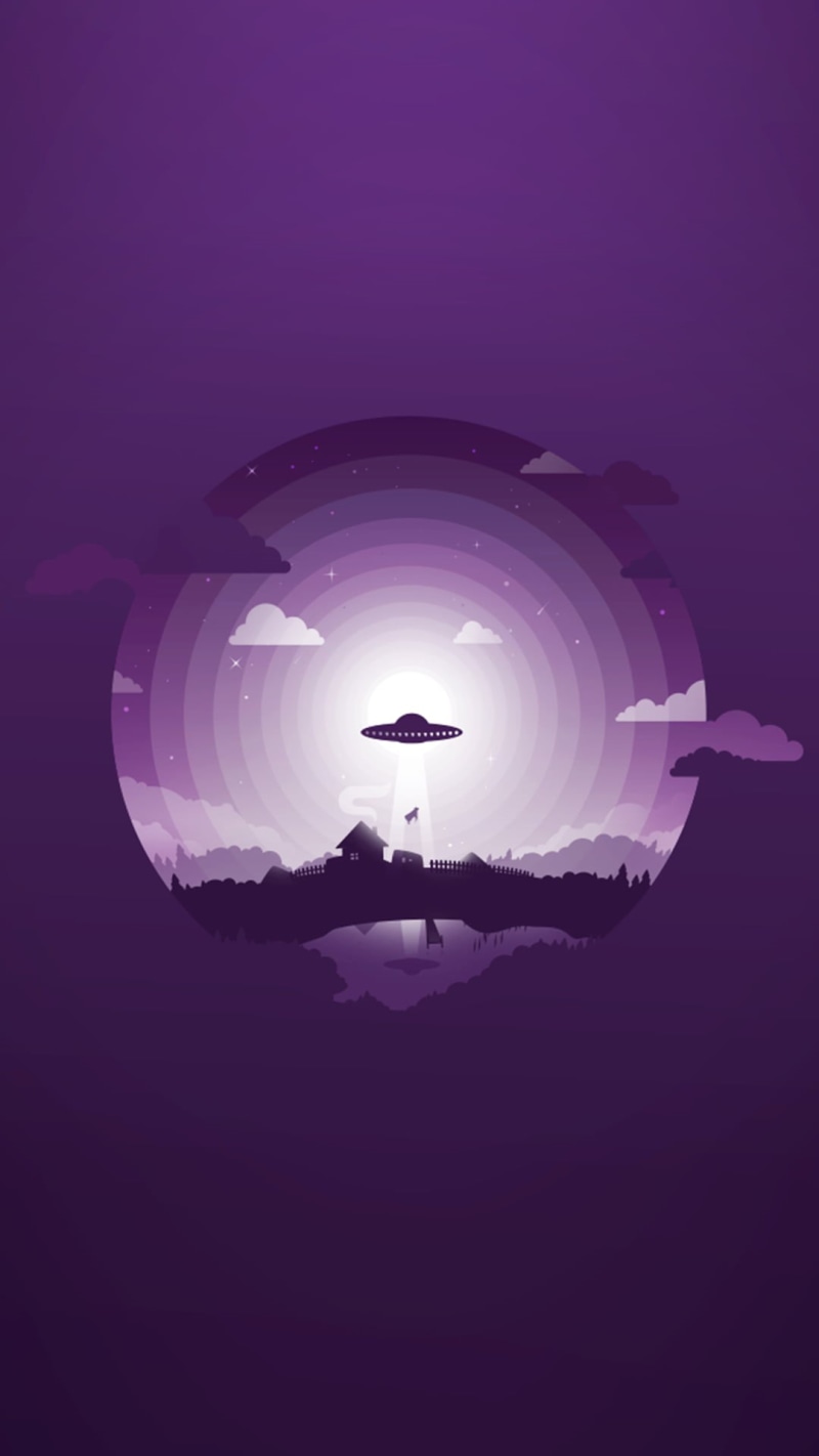 one person, Gentoo, air vehicle, 1080P, illustration, purple, circle, technology, night, minimalism, unrecognizable person, airplane, geometric shape