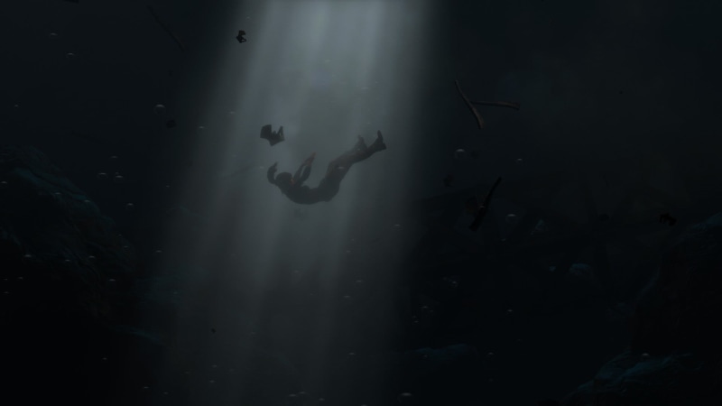 sport, water, leisure activity, swimming, underwater diving, dark, exploration, full length, men, lifestyles, silhouette, nature, scuba diving, Rise of the Tomb Raider