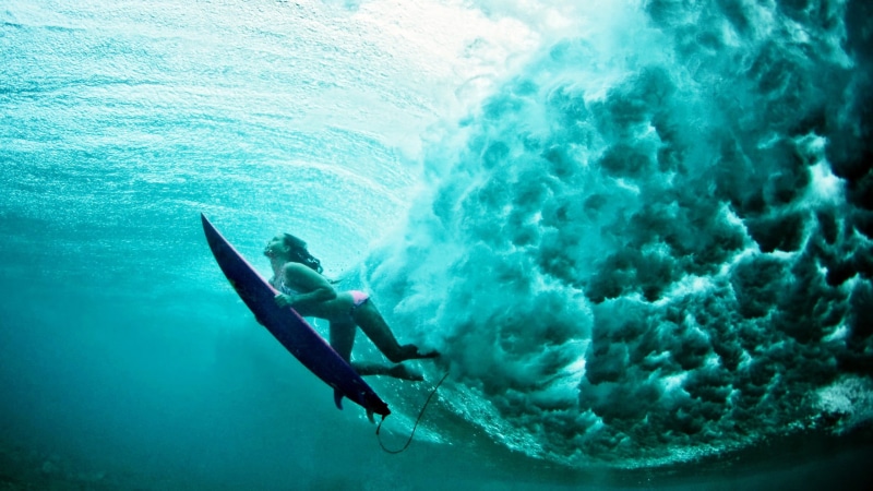 nature, blue, exploration, aquatic sport, full length, sea, 2K, sport, one person, undersea, surfing, diving flipper, adventure, coral, scuba diving, underwater
