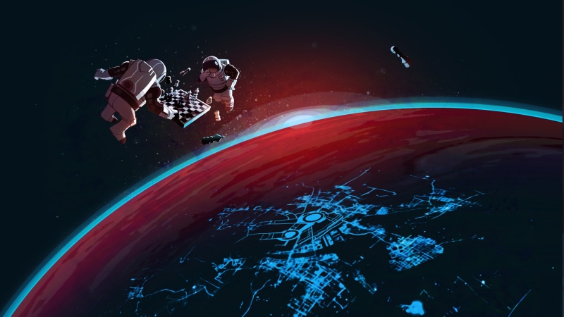 exploration, steam, white, chess, blue, astronomy, galaxy, no people, astronaut, outdoors, nature, transportation, futuristic, space exploration, sky, star - space