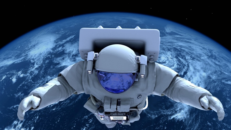 astronaut, planet, cosmonaut, 4K, spceman, earth