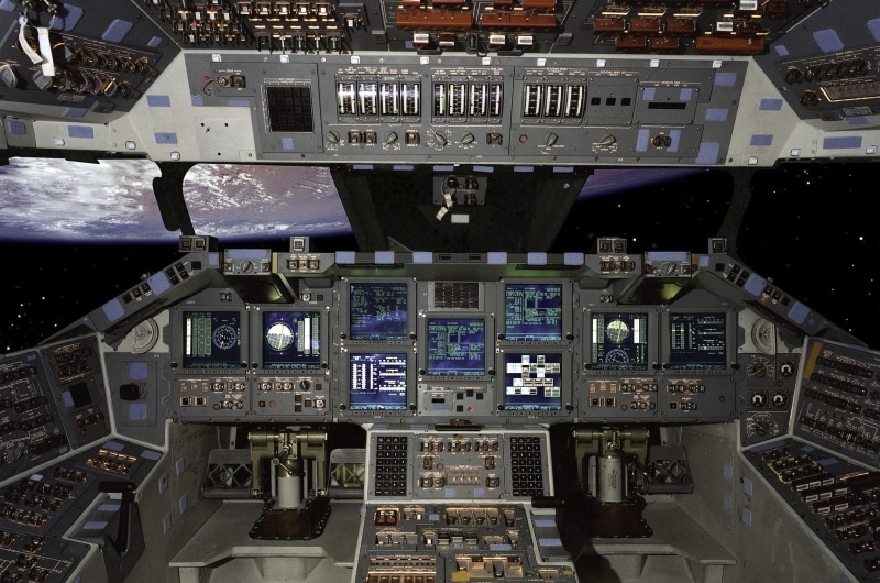airplane, day, complexity, rocket, missile, astronaut, shuttle, full frame, spacecraft, air vehicle, architecture, instrument, high angle view, transportation
