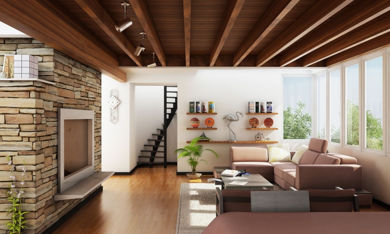 gray, domestic Room, armchair, residential District, room, living, villa, flooring, furniture, style, wood - Material, indoors, table, three-dimensional Shape