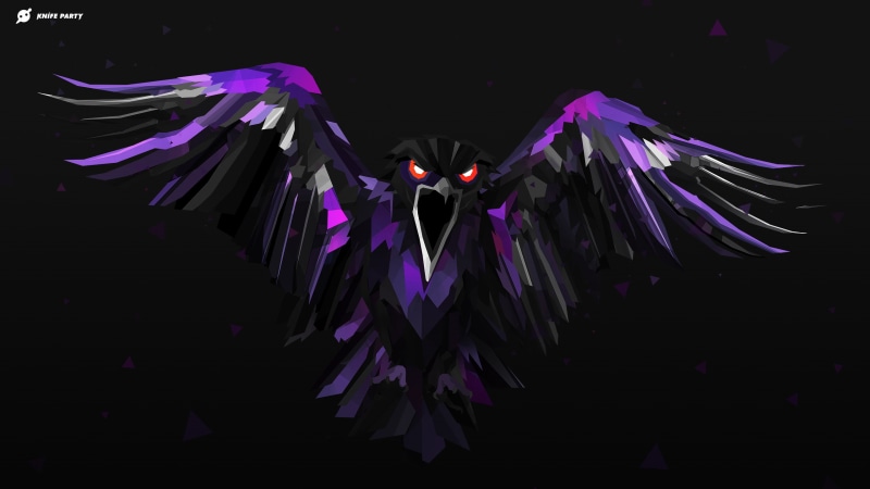 artist, owl, abstract, 2K, digital art, artwork, facets, justin maller, hd