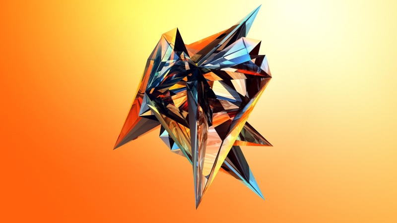 colorful, 2K, Justin Maller, Facets, artwork, gradient