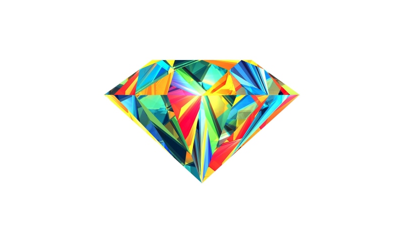 variation, indoors, diamonds, design, shape, geometric shape, assorted, Justin Maller, studio shot, Facets, art, shiny, multi colored, color, abstract