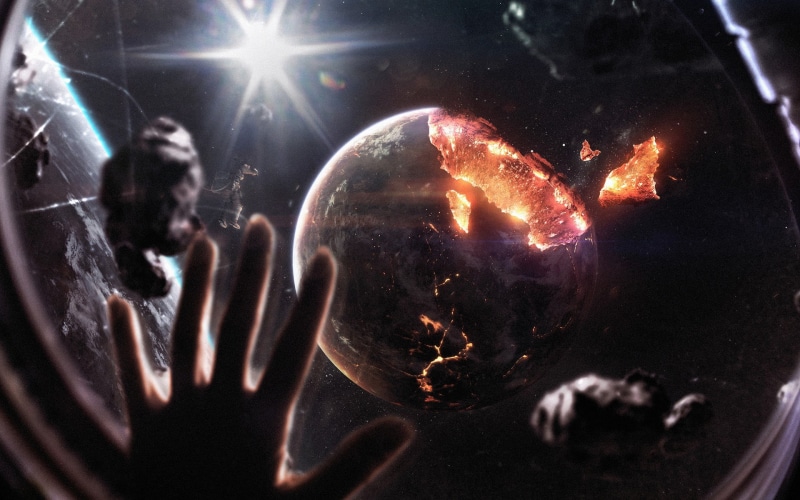 End, Fiction, Asteroids, Open space, Visual Effects, Satellite, Universe, Costume, People, Last dawn, Galaxy, Man, Stars, Zero Gravity, Hand, Space, Fragments