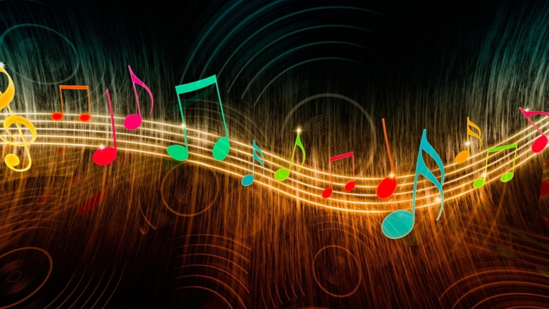 note, circle, violin key, treble clef, special effects, symbol, abstract, music note, music, neon, light, musical note, 4K, graphics, graphic design, darkness