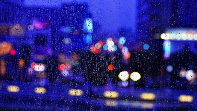 close-up, city lights, window glass, glass, lights, architecture, darkness, rainimg, bokeh lights, mode of transportation, defocused, transportation, full frame