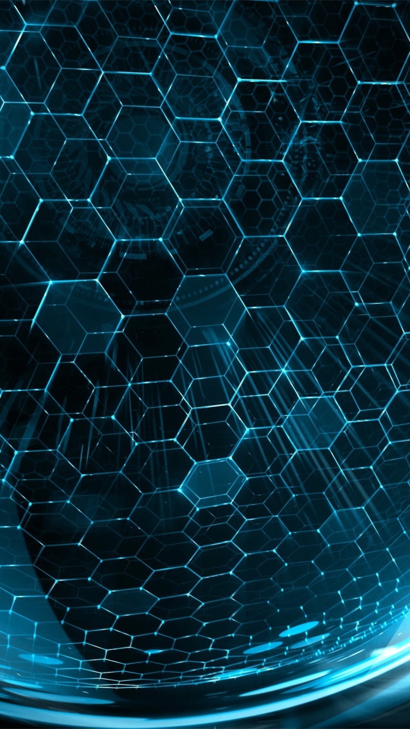 light - Natural Phenomenon, hexagon, wireless technology, futuristic, geometric Shape, reflection, digital art, portrait display, circle, blue, bee, technology
