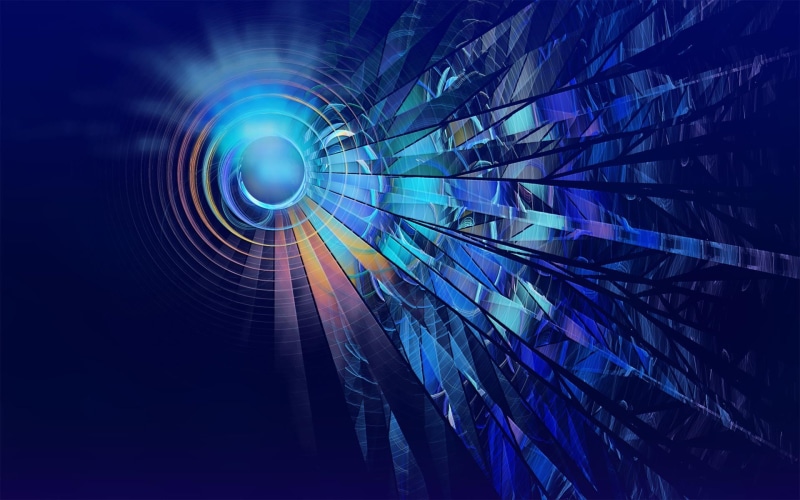 full frame, pattern, 1080P, motion, creativity, data, design, technology, light - natural phenomenon, no people, CGI, glowing, blue, abstract, circle