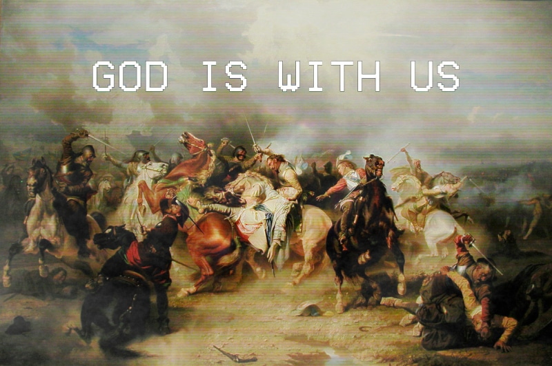 horseman, Europe, fashwave, God, vaporwave, war, 1080P, glitch art