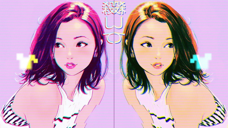 beautiful woman, front view, hairstyle, adult, young adult, beauty, smiling, teenager, sister, women, long hair, vaporwave, indoors, human face, child