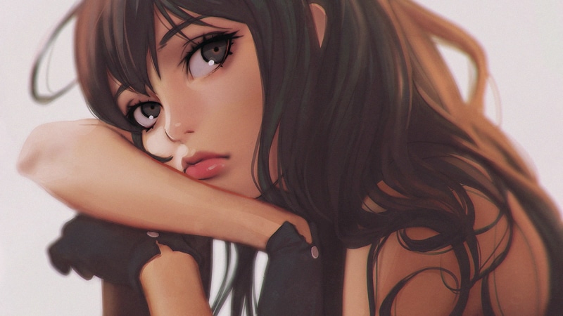 artwork, 1080P, gloves, Ilya Kuvshinov