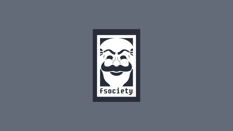 TV, fsociety, 1080P, logo, Mr. Robot