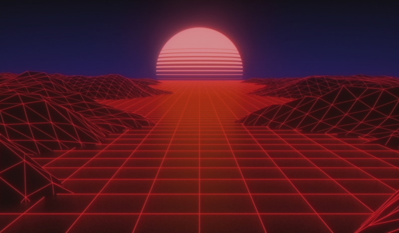 Retrouve, Synthwave, New Retro Wave, Futuresynth, 80s, VHS, Sintav, Neon, 80s, 2K, Outrun, Rendering, Background, The sun, Music, Synth, Retrowave