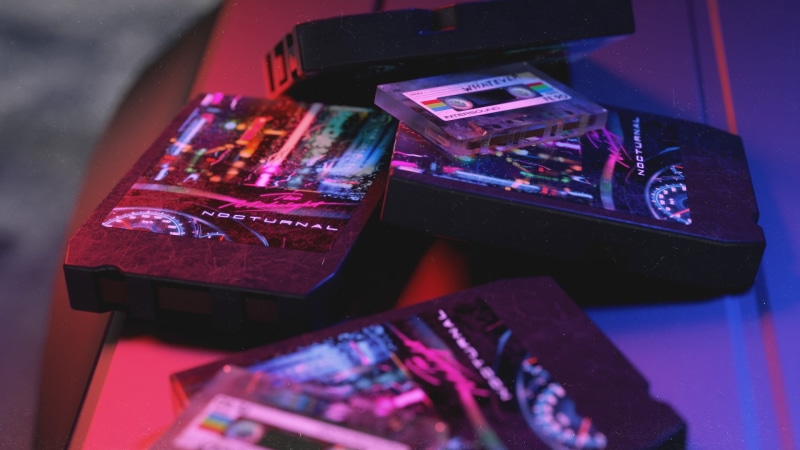 1080P, Compact Cassette, New Retro Wave, Synth, The Midnight - Nocturnal, by Trey Trimble, Sintav, Cassette, Futuresynth, Intersound, Nocturnal, The Midnight Nocturnal