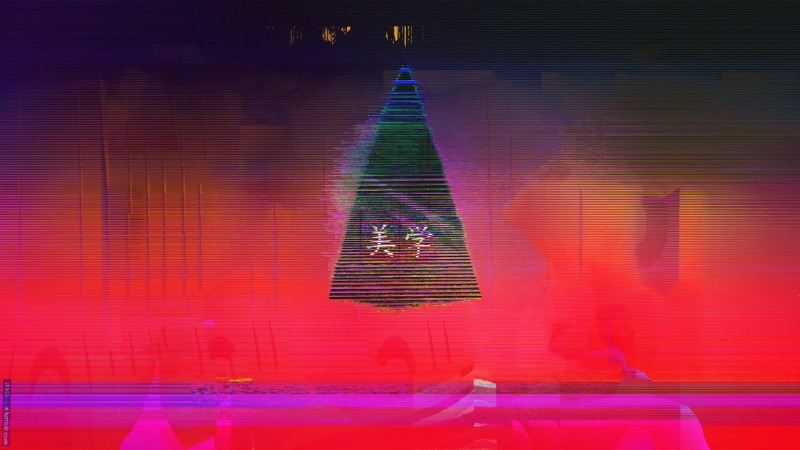 reflection, light - natural phenomenon, pattern, diminishing perspective, glowing, indoors, pink color, triangle, abstract, building, untitled, Japan, neon