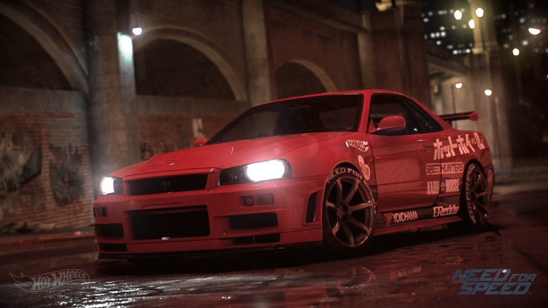 1080P, illuminated, on the move, Need for Speed (2015), focus on foreground, street, Need For Speed, motion, indoors, city, built structure, motor vehicle