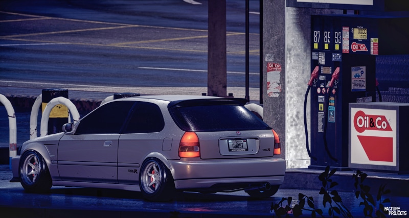 Need for Speed, Honda, white, honda civic type r, VTEC, NFS 2015, 8K