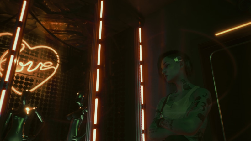 4K, people, neon lights, underground, camera, tattoo, street art, rebel, alcohol, photography, drink, cyber, pink, hair, reflection, pub, futuristic city