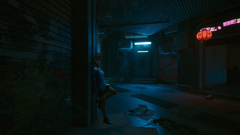 choker, tattoo, pink, pub, neon, neon lights, alcohol, Japan, science fiction, hair, graffiti, photography, Cyberpunk 2077, camera, futuristic city, cyber