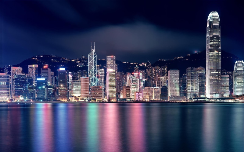 kong, hong, night, 1080P, walking in the city, hongkong, walking, city, hong kong