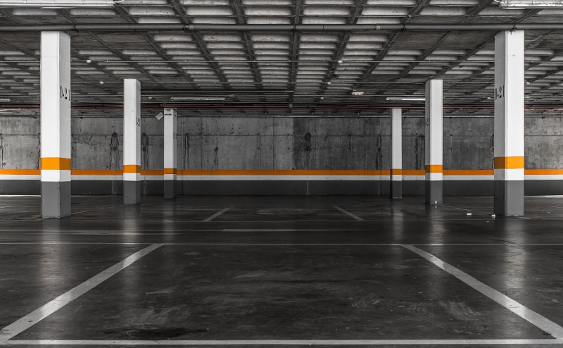 parking lot, architecture, Cesar Bazkez, garages, 1080P
