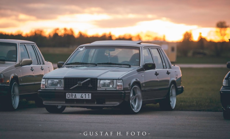 volvo 740, car, Swedish cars, numbers, Gustaf H, Sweden, Volvo, 1080P, vehicle, Sedan