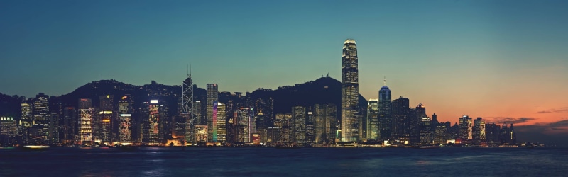 building exterior, built structure, Hong Kong, downtown district, sky, architecture, no people, landscape, buildings, 4K, gray, water, building, nature
