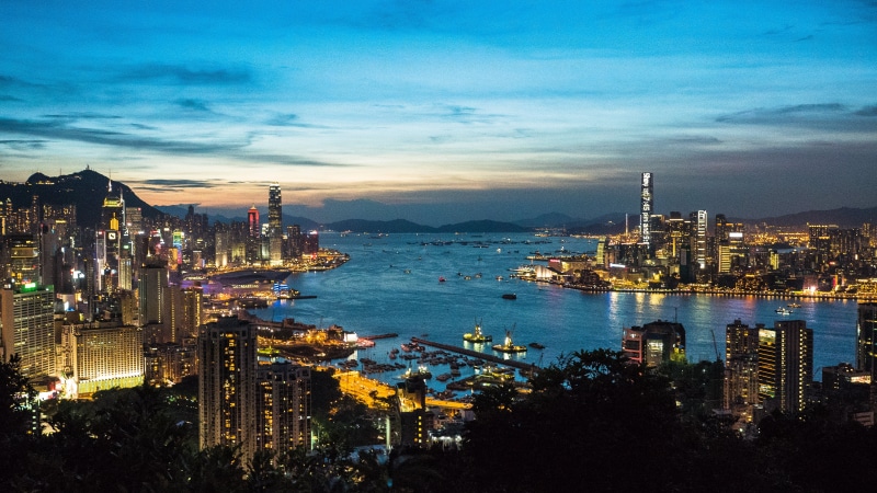 urban, urban Skyline, gh4, downtown District, skyscraper, cityscape, hongkong, ships, magic, hsbc, china - East Asia, icc, hong, skyscape, night, m43, Sunset