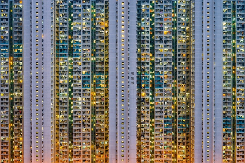 building exterior, China, sunset, nature, industry, network server, outdoors, business, 1080P, Hong Kong, no people, city, architecture, apartments, day