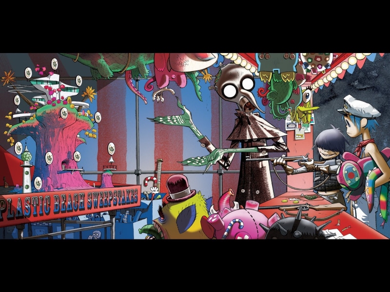 Noodle, Jamie Hewlett, Gorillaz, 2-D, 720P